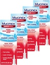 Mucinex Nasal Decongestant Spray, Sinus- Max těžké Nasal Congestion Relief Clear & Cool Nasal Spray, Trvání 12 hodin, Rychle působící, Chlazení Menthol Flavor, Balení květen Vary, 0.75 Fl Oz (balení po 4)