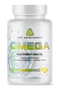 Core Nutritionals Omega High Purity Fish Oil Is124; Triglyceridová forma EPA & DHA Is124; 1300mg Omega-3s Is124; Podpora zdraví mozku a srdce Is124; Citrónová chuť 124; 120 Softgels