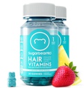 Sugarbear Vlasy Vitamin Gummy 2 Měsíc Dodávka Extra Síla Biotin 6000mcg, Růst pro muže a ženy, Vegan Vitamin B12, MSM, Inositol, Omega 3, Elderberry, Certified Kosher, Halal, Cruelty-Zdarma
