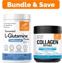 Sandhu je L- glutamin prášek 100 Služeb, 500g, 17.6 Oz., Velká velikost, 3 měsíce Dodávka a kolagen Peptides prášek 124; Podporuje svalovou hmotu, Gut zdraví, mladistvá kůže, vlasy, nehty a mobilita