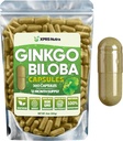 XPRS Nutra Ginkgo Biloba Kapsle - Gingko Biloba Enkapsulated Supplements for Cognition - Vegan Friendly Ginkoba Biloba - Imunity Booing Ginkgo Biloba Kapsle - 360 Počet