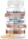 Doplněk zdraví jater pro kočky - Mléčná špička pro kočky Podpora jater s S- Adenosylmethionin (stejné) & Silybin - 30 Tablety