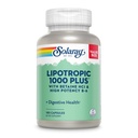 SOLARAY Lipotroppic 1000 Plus s Betaine HCl & High Potency B-6, Zdravá strava, Energie, a podpora metabolismu tuků, Lipotroppic Complex Plus Aloe Vera, 60 Day Garance, 30 Serings, 180 Kapsle