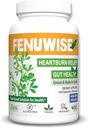 Natural Fenugreek Fiber Capsule Supplement for Acid Relief - Premium Vegan Dietní dodatek Podpora trávicího zdraví, 120 Počet