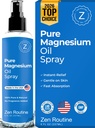 Čistá sprej na hořčík - 8 oz (single) - USP stupeň - hořčík olej pro nohy, tělo, svalové a nožní křeče - Topical Magnesium Glycinate, Aceite de Magnesio, Organic Magnesium Chlorid - Vyrobeno v USA