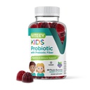 Viteey Probiotické gumy pro děti plus prebiotika Fiber - 2 miliardy CFU - stravitelné zdraví, Gut zdraví, zácpa pomoc pro děti podpora - Vegan, želatina zdarma - žvýkací probiotické Berry ochucené