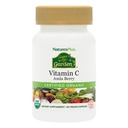 Natures Plus Zdroj života Zahrada Certified Organic Vitamin C - 500 mg, 60 Vegan Kapsle - Kompletní doplněk pro imunitní podporu potravin, Antioxidant - Vegetariánské, gluten- Free - 30 Služeb