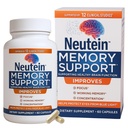 Natural Brain Booster for Memory, Concentration & Brain Health - Extra Strength Plant- Based Focus Doplněk pro dospělé a seniory, Made in USA (60 kapslí / 30 Serv)