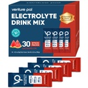 Venture Pal High Sodium Sugar Free Electrolytes Powder Packet - Hydratační balíčky s vitamínem, sodík a draslík 124; Nulová kalorie CLAS 124; Vegan, Keto & Paleo Friendly Electrolyte Drink Mix - 30 Sticks