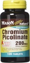 Mason Vitamíny Pikolinové tablety chromu 60 Počet