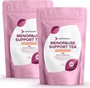 VoomVaya Uložit 10% na Menopauze Support Tea 2-Pack Bundle - Přírodní Menopauza Relief pro ženy w / Red Clover & Black Cohosh - Noční pocení a horké návaly Relief - Peach Flavor - 90 Teabags