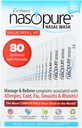 Nasopure Nasal Wash, Value Refill Kit, "The Nicer Neti Pot" Sinus Wash Kit, Komfortní Nasal Rinse 80 Salt Packets (3.75 Grams Each), Nasal Congestion, Cold, Flu, Alergie, Nasal zavlažování systém