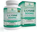 PurePremium L-Lysin 500 mg Supplement - Essential Amino Acid with Maximum Strength - Imunitní Supplement - Čisté Lysin 500 mg pro rychlou absorpci - 7 měsíců Dodávka - 200 Tablety
