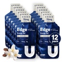 UCAN Edge Energy Gel Shots, Vanilla Latte + Caffeine (12, 2 Ounce Packets) pro běh, školení, cvičení, Fitness, Cyklistika, Crossfit current 124; Sugar- Free, Vegan, & Keto Friendly Energy