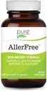 AlerFree přírodní alergie Supplement by Pure Essence Labs - Non Drowsy pilulky pro Sinus a Nasal Zdravotní Sezónní Alergie s Enzymy a Byliny - 60 Kapsle