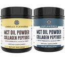 Výkon levého pobřeží Keto Vanilla MCT Kolagen Prášek a Keto Neochucené MCT Kolagen prášek