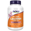 Nyní doplňky, Lecitin 1200 mg s přirozeně se vyskytujícím Fosfatidyl Choline, 100 Softgels