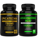 DORADO NUTRITION Epicatechin Extract 750mg Per Serving - (120 tobolek) a arabská kyselina dodatek 1500mg (150 tobolek)