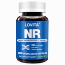 Lovita NR (Nicotinamid Riboside) 840 mg, dodatek NAD s Trans- Resveratrol a Betaine, Podpora NAD Plus úrovně, zdravé stárnutí, 100 Vegan Enteric- Coated Kapsle