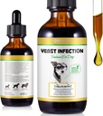 Natural Yeast Infection Treatment for Dogs - Podporuje zdravé Itch Relief & Zánět - Dog Ušní infekce Léčba & Alergie Relief - Itch Relief for Dogs, Dog Ear Léčba pro Infections-2 fl oz
