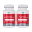 Omax3 2 Pack - HydroCurc Kurkumin, Vysoce biologicky dostupné MCT Oil Nanoparticle for Potency & Absorption, Joint Health, 120 Softgels