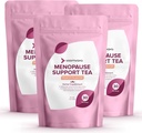 VoomVaya Uložit 20% na Menopauze Support Tea 3-Pack Bundle - Přírodní Menopauza Relief pro ženy w / Red Clover & Black Cohosh - Noční pocení a horké návaly Relief - Peach Flavor - 90 Teabags