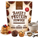 Baker 's Protein Powder Pure Natural Protein Mixend, Syrovátka izolát, syrovátka koncentrát, kasein, gluten zdarma, bez sladidel, bez příchutí, 17,1 oz, pro pečení vysoké bílkoviny nízkokalorické Snacks