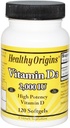 Zdravý původ vitamin D3, 120 Počet