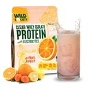 WILD SOCIETY - Clear Whey Protein + Electrolytes - Refreshing Whey Protein Isolate Powder - 20g Protein, 0 Add Sugar, GMO-Free, Natural Flavors & Colors - Citrus Punch, 16 oz
