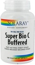 SOLARAY Super Bio Vitamin C 1000mg, Buffered, Time Release Kapsle s bioflavonoidy, Two-Stage pro vysokou absorpci a celodenní imunitní podporu, Vegan, 60 denní záruka, 50 Služební, 100 VegCaps
