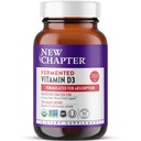 Nová kapitola fermentovaný vitamin D3 2000 IU, Organic, One Daily for Immunication, Heart & Bone Support + Whole- Food Turmeric, Adaptogenic Reishi Houba, 100% Vegetarian, Gluten Free, 90 Počet