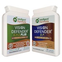 Vision Defender A.M.D. Plus & BP Eye Care Bundle - Pokročilé oční doplňky s AREDS2 (Lutein, Zeaxanthin, Vitamin C & E, Měď, Zinek), Plus Meso- Zeaxanthin, Bilberry, Pine Bark. Vyrobeno ve Spojeném království