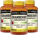 MASON NATURAL Cranberry 12: 1 Koncentrát s vitaminem C & E, podporuje imunitní a močové zdraví, 90 kapslí, balení po 3 ks
