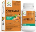 Terry Přirozeně CuraMed 375mg - Antioxidant Supplement for Brain & Imunitary Health Support - Dietní dodatek s kurkuminovým a kurkuminovým esenciálním olejem - Herbal Játra Support - 120 Softgels