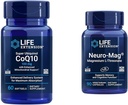 Life Extension Super Ubiquinol CoQ10 with Enhanced Mitochondrial Support & Neuro- mag Magnesium L- threonát, Magnesium L- threonát