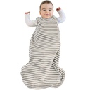 Woolino Merino Wool and Organic Cotton Baby Sleep Bag - 4 Season Classic Sleep Sack for Baby - Two- Way Zipper Sleeping Bag for Baby and Toddler - 0-6 měsíců - Earth