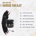 Himalayan Shilajit Resin pro ženy 124; 100% čisté, Gold Class & Lab Testoval 124; Zvyšuje energii, imunitu a vitalitu s Fulvic acid & 85 + Minerály 124; 30g Premium Wellness