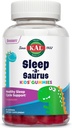 KAL Sleep- a- Saurus Melatonin Gummies for Kids, 1 mg melatonin pro děti Zdravý spánkový cyklus Podpora, Vegan & gluten zdarma, Žádné umělé příchutě nebo barvy, 60 denní záruka, 60 Sluhy, 60 Žvýkačky