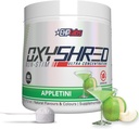 EHP Labs OxyShred Non Stimulant Pre Workout Powder - Stim Free Pre Workout, Kofein Free Prework pro muže a ženy s L glutamine & Acetyl L Carnitin - Apple, 60 Servings