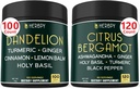 Bundle 6in1 Pampeliška dodatek & 6in1 Citrus Bergamot dodatek - Podpora relaxace, srdce, stravovací zdraví a imunita