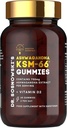BioActive KSM- 66 Ashwagandha Gummies Sosnowski Extract with Vitamin D2 (60 Gummies)