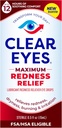 Clear Eyes CLAS124; Maximální zarudnutí Relief Eye Drops CLAS124; 0.5 FL OZ