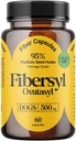 FiberSyl Ovatasyl Prebiotika pro psy Stravovací zdraví - Dog Fiber doplňky pro zácpu Relief & Support - Psylium Husk Seed for Dog 'Digestion Problémy - Pes Stool Hardener - 60 Kapsle
