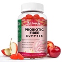 Totaria 9- in-1 Probiotické fibergumy pro dospělé a dospívající 16G fiber per Serving, Psyllium Fiber Supplement with 5 Billion CFU Bacillus coagulans, Inulin, ACV for Digestive & Gut Wellness - 60 Gumy
