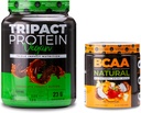 Nutrology TRIPACT Vegan Protein Powder, for Vegan Protein Shake, Chocolate Butters (20 Servings) BCAA Natural, Plant Based BCAA Powder, Orange Coconut Flavor (30 Servings)