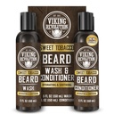 Viking Revolution Beard Wash and Beard Conditioner for Men with Argan Oil and Jojoba Oil - Beard Softtener and Posilovač Beard Care Shampool and Conditioner with Beard Oil (5oz, Sweet Tabák)