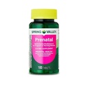 Spring Valley Prenatal Multivitamin / Multimineral pro těhotné a ošetřující ženy doplněk stravy Tablety, 100 Počet + Nálepka, Dri Store.