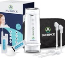 Nasal zavlažovací systém pro Sinus Relief - Přenosný bezdrátový elektrický Neti Pot Nose Cleaner - Sinus Flush Kit pro dospělé a děti, Domů a cestovat s 4 Rinse Modes, 4 trysky, 40 solných balíčků