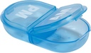 Ezy Dog Travel Pocket Pharmacy Pill Box and Medicine, Vitamin Container, Daily, AM PM Planner and Storage, Snap Compartments, Pack of 6, Colos May Vars