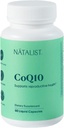 NATALIST CoQ10 Ubiquinon 120 mg denně plodnost vitamin Powerful Antioxidant Defense & Cellular Energy Supplementary - Vysoká absorpce pro ženy a muže Vegan, Non- GMO - 60 kapalné kapsle